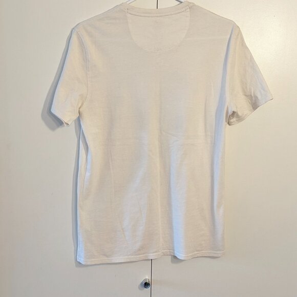 Black Brown 1826 Off White T-Shirt Mens Size Small Tropical Coastal Short Sleeve - Picture 3 of 7